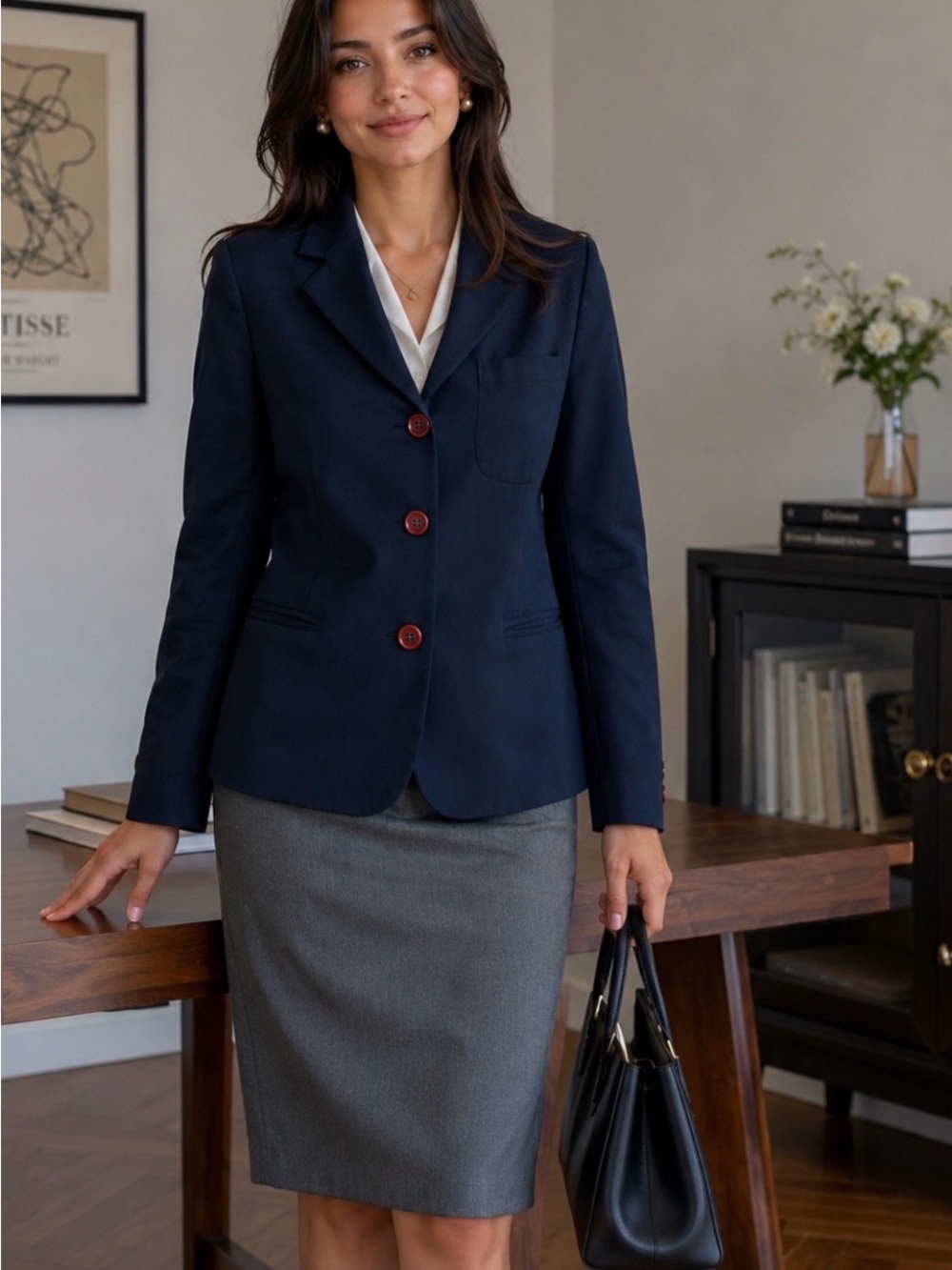 Vintage Fendissime by Fendi Navy Blazer Women’s Made in Italy